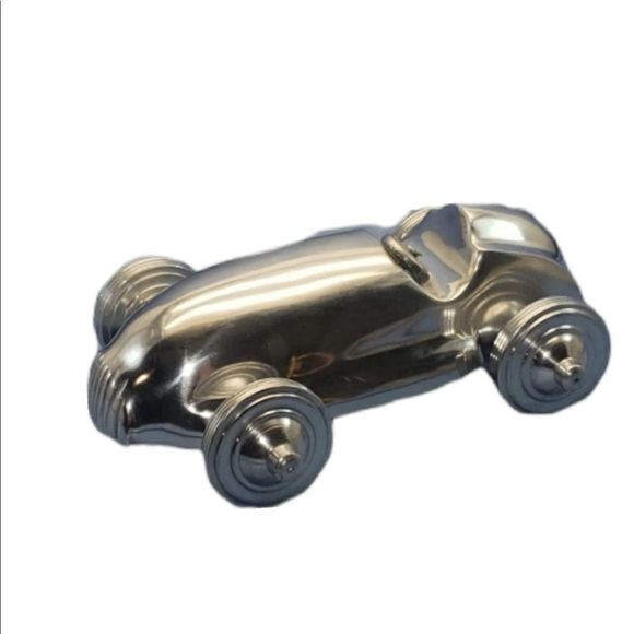 VINTAGE Polished Aluminum Slot Car Collectable - Picture 1 of 7